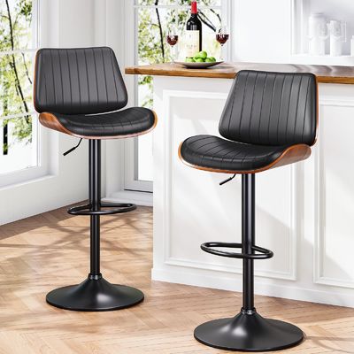 Chaise de bar de couleur personnalisée avec dos et repose-pieds réglable en hauteur