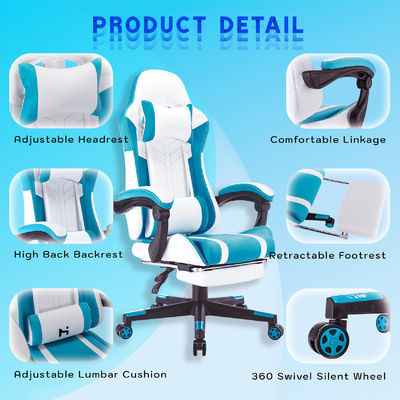 Couleur personnalisée ALINUNU High Back Video Ergonomic PC de course Chaise de jeu avec repose-pieds