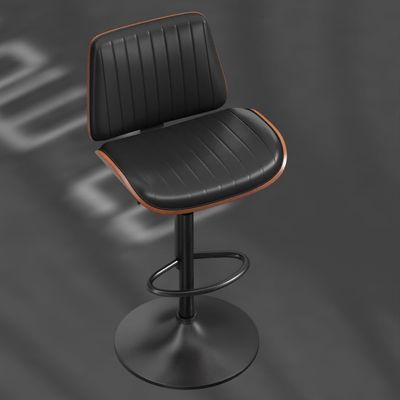 Chaise de bar de couleur personnalisée avec dos et repose-pieds réglable en hauteur