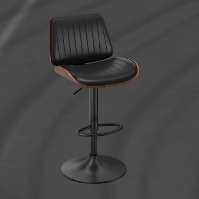 Chaise de bar de couleur personnalisée avec dos et repose-pieds réglable en hauteur