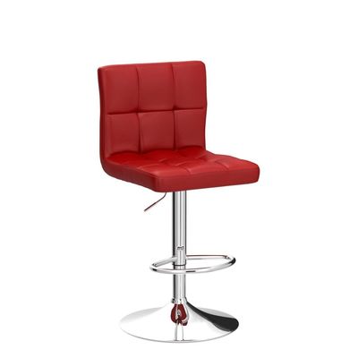Meubles de bar modernes ALINUNU Chaise en cuir en PU pivotante pour tabourets de bar réglables en hauteur