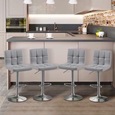 Meubles commerciaux Tabourets de bar modernes avec hauteur réglable et fonction de pivotement
