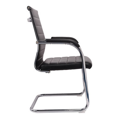 Personnaliser la chaise en cuir de bureau orange moderne avec accoudoir en PP OEM ODM