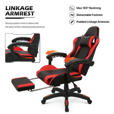 ALINUNU Chaise de jeu pour adultes Razer Ordinateur ergonomique PC vidéo de course