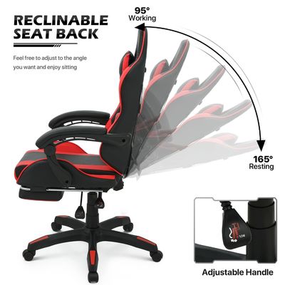 ALINUNU Chaise de jeu pour adultes Razer Ordinateur ergonomique PC vidéo de course