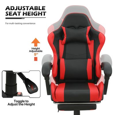ALINUNU Chaise de jeu pour adultes Razer Ordinateur ergonomique PC vidéo de course