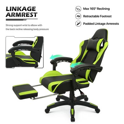Meubles de bureau à domicile à prix abordable Chaise de jeu ergonomique ALINUNU 25 &quot;D x 26,5&quot; W x 42,5 &quot;H