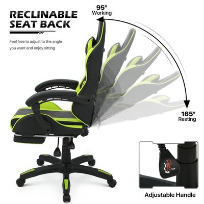 Meubles de bureau à domicile à prix abordable Chaise de jeu ergonomique ALINUNU 25 &quot;D x 26,5&quot; W x 42,5 &quot;H