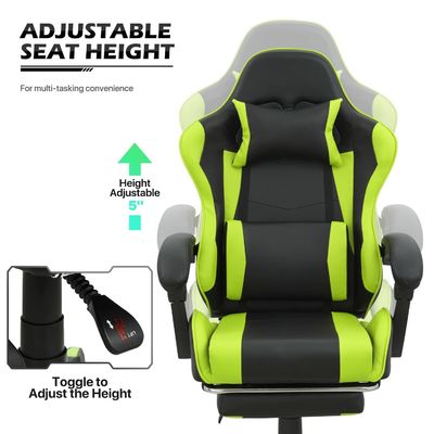 Meubles de bureau à domicile à prix abordable Chaise de jeu ergonomique ALINUNU 25 &quot;D x 26,5&quot; W x 42,5 &quot;H