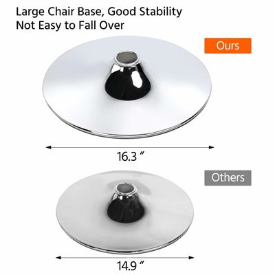 Des tabourets de bar modernes réglables en hauteur avec chaise en cuir en PU pivotante de 19,5 &quot;D x 17&quot;W x 36,5 &quot;H