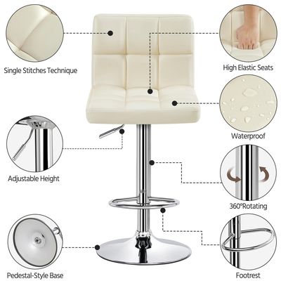 Chaise en cuir en PU réglable en hauteur de ALINUNU