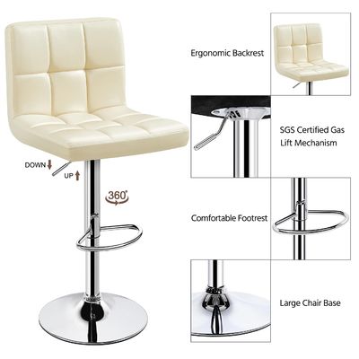 Chaise en cuir en PU réglable en hauteur de ALINUNU