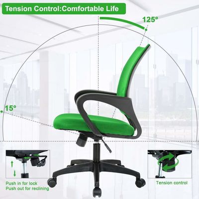 ALINUNU Navy Green Mesh Computer Chair Le choix idéal pour les dirigeants et les bureaux nationaux