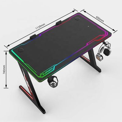 Bureau d'ordinateur Excellente table de jeu réglable en métal pour meubles de bureau commerciaux