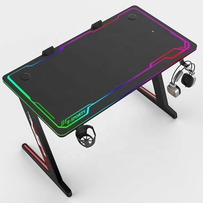 Bureau d'ordinateur Excellente table de jeu réglable en métal pour meubles de bureau commerciaux