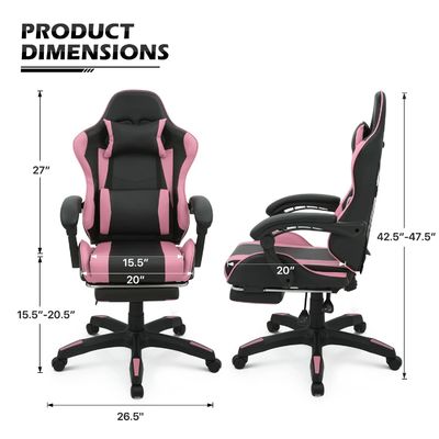 Chaise pivotante ALINUNU Ordinateur ergonomique vidéo de course PC personnalisé adapté aux adultes