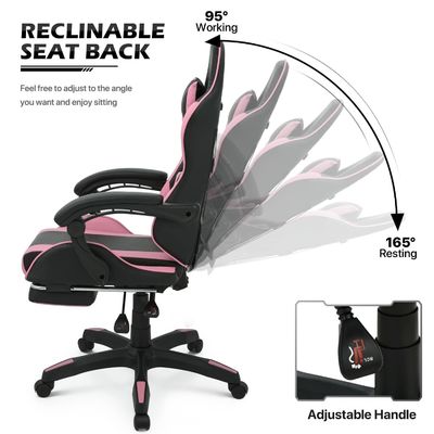 Chaise pivotante ALINUNU Ordinateur ergonomique vidéo de course PC personnalisé adapté aux adultes