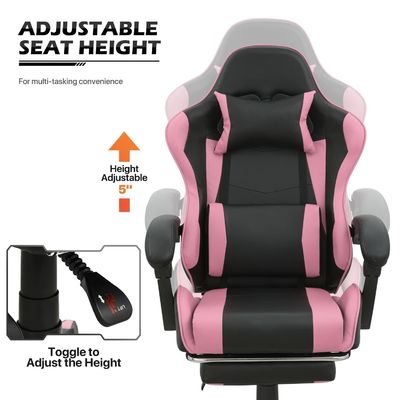 Chaise pivotante ALINUNU Ordinateur ergonomique vidéo de course PC personnalisé adapté aux adultes