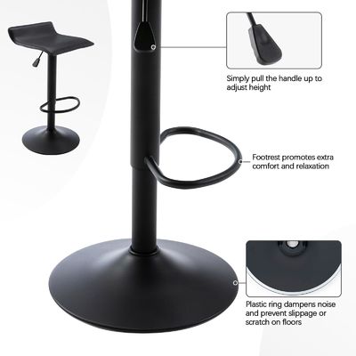 Couleur personnalisée ALINUNU Tabourets pivotants en cuir PU Chaise de bar pour salle à manger