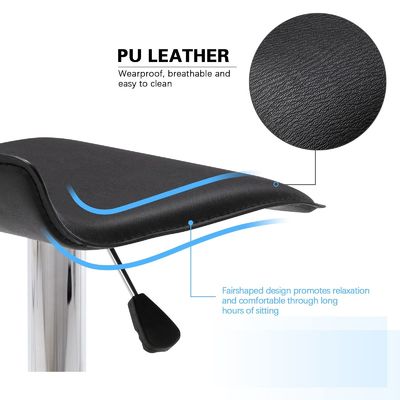 Meubles commerciaux ALINUNU Modern Swivel PU Barstools en cuir pour les meubles de bar