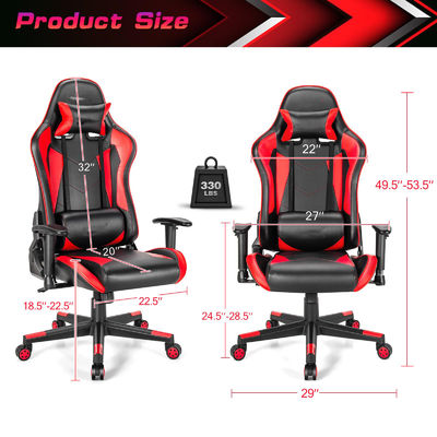 Poids de l'article 42 livres Meubles de bureau à domicile Ergonomie PC de course Chaise de jeux vidéo