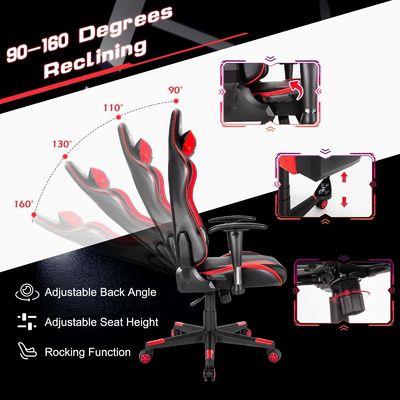 Poids de l'article 42 livres Meubles de bureau à domicile Ergonomie PC de course Chaise de jeux vidéo