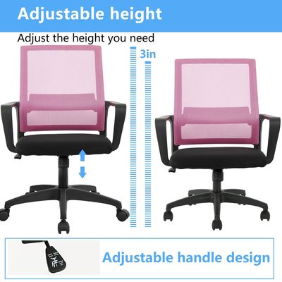 Chaise de bureau en treillis ergonomique 360 fonction de fauteuil roulant réglable en hauteur pour le bureau à domicile