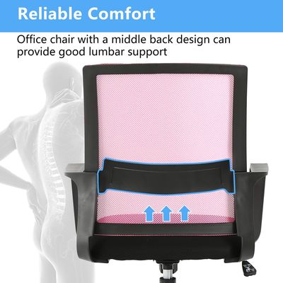 Chaise de bureau en treillis ergonomique 360 fonction de fauteuil roulant réglable en hauteur pour le bureau à domicile
