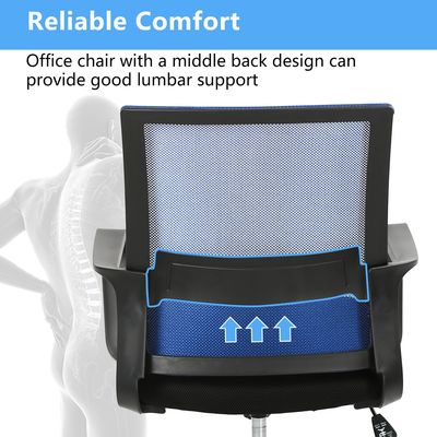 Chaise de bureau en treillis pivotant ergonomique de couleur personnalisée avec type et conception en métal de fer