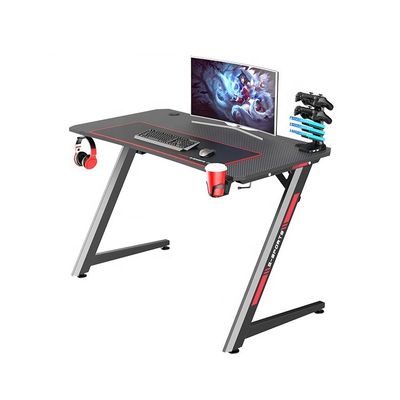 Table de jeu Z Table d'ordinateur avec lutte RGB LED lumière respirante pour l'espace de travail à la maison