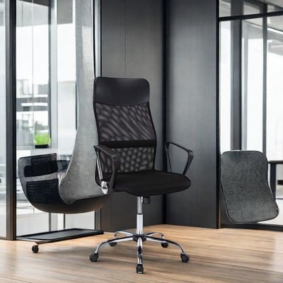 Espace de travail moderne Chaise de bureau pivotante avec cadre en acier inoxydable et couleur personnalisée