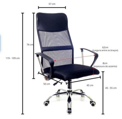 Espace de travail moderne Chaise de bureau pivotante avec cadre en acier inoxydable et couleur personnalisée
