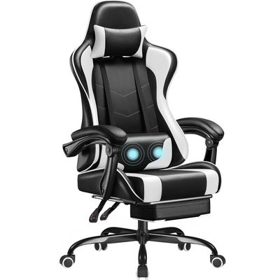 Chaise de jeu Razer de course sur mesure avec support lombaire et matériau en cuir synthétique