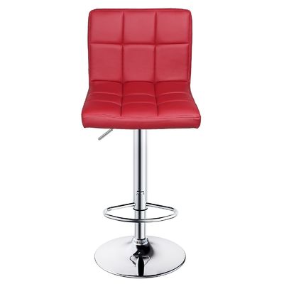 Moderne design en cuir en PU, tabouret pivotant réglable avec dos de 14,5 &quot;D x 16&quot;W x 24,5&quot;H