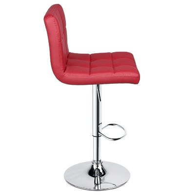 Moderne design en cuir en PU, tabouret pivotant réglable avec dos de 14,5 &quot;D x 16&quot;W x 24,5&quot;H