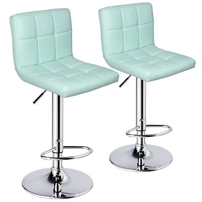 Meubles de bar Tabouret de bar pivotant réglable avec siège arrière Matériau de type faux cuir