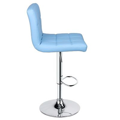 ALINUNU Tabouret à barre pivotante réglable en cuir en PU moderne avec dos en couleur personnalisée