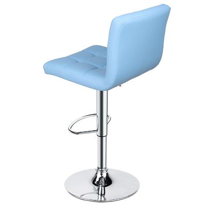 ALINUNU Tabouret à barre pivotante réglable en cuir en PU moderne avec dos en couleur personnalisée
