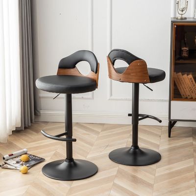Design moderne Tabourets de bar du milieu du siècle Chaises de comptoir pivotantes réglables pour l'île de cuisine