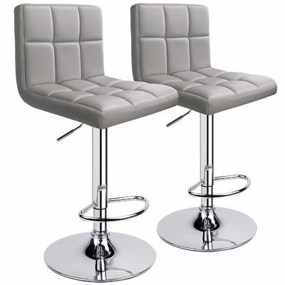 Tabouret de bar à domicile de design moderne avec dos et pivot réglable en couleur personnalisée