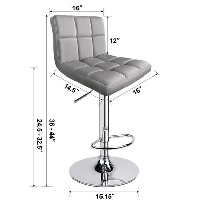 Tabouret de bar à domicile de design moderne avec dos et pivot réglable en couleur personnalisée
