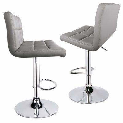 Tabouret de bar à domicile de design moderne avec dos et pivot réglable en couleur personnalisée