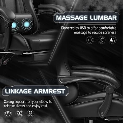 Style Chaise pivotante avec support lombaire ou salle de jeux ALINUNU Custom Racing Razer