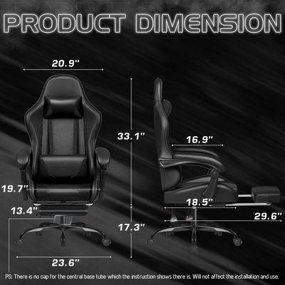 Style Chaise pivotante avec support lombaire ou salle de jeux ALINUNU Custom Racing Razer
