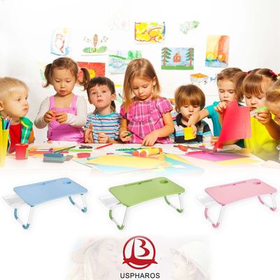 Plateau de lit pliable portable avec porte-gobelets et dimensions du produit 15,7 &quot;D x 23,6&quot; W x 11 &quot;H