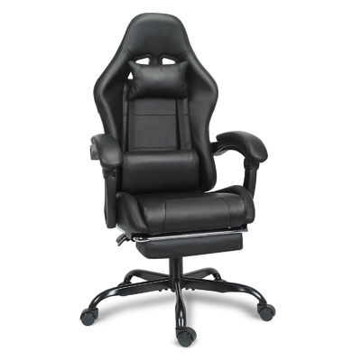 Chaise de jeu réglable en hauteur avec support lombaire et repose-pieds de couleur personnalisée