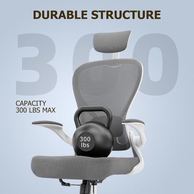 Chaise pivotante moderne avec bras pliables Type métallique chaise de bureau ergonomique à domicile