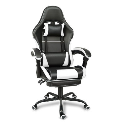 Chaise de jeu à hauteur réglable de conception ergonomique avec support lombaire et repose-pieds