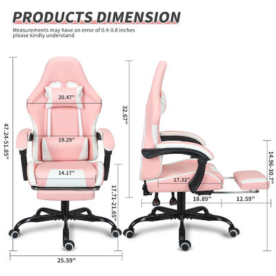 Chaise de jeu ALINUNU personnaliser la hauteur réglable avec le soutien lombaire et le repose-pieds