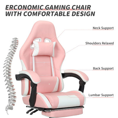 Chaise de jeu ALINUNU personnaliser la hauteur réglable avec le soutien lombaire et le repose-pieds